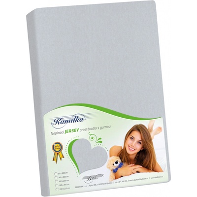 Bellatex prostěradlo jersey středně šedé 90x200