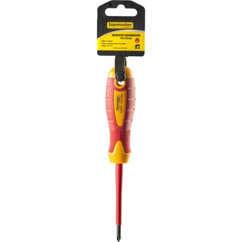 Topmaster Professional Отвертка изолир. 1000V кръст. Ph1x 80mm CR-V TMP (220134)