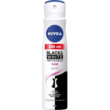 Image 1 of Nivea Black & White Invisible Clear deo spray 250 ml