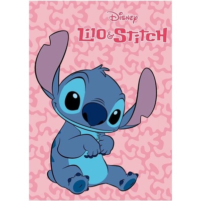 FARO Fleece deka Lilo and Stitch růžová