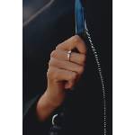 EDBLAD пръстен дамски от неръждаема стомана с циркон Arrow (131833)