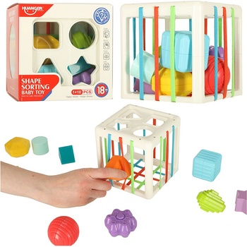 KIK KX5466_2 Flexibilná senzorická kocka s triedičom tvarov