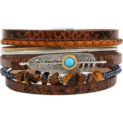 Gaira náramek Boho 3157 růžová