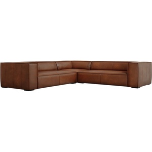 Windsor & Co Ъглов диван от кафява кожа (променлива) Madame - Windsor & Co Sofas (WIN_COR_71_F1_MADAME5)