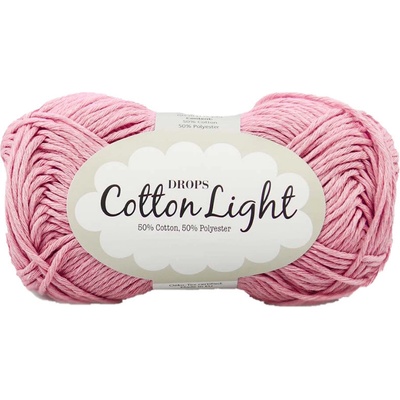 Drops Cotton Light 41 růžová pivoňka