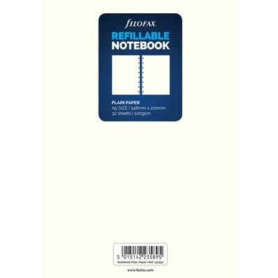 Filofax Notebook, náplň kapesní, papíry čisté