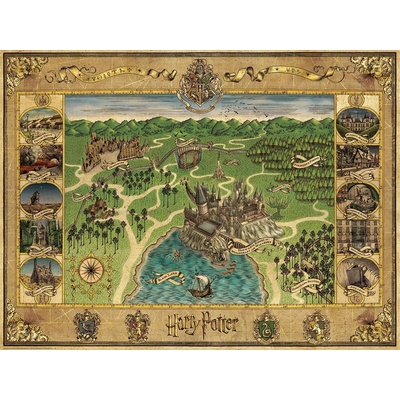 Ravensburger Harry Potter Jigsaw Hogwarts Map 1500 dílků