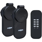 Solight К-кт 2 бр. Екстериорен контакт + дистанционно ip44 (sl0563)