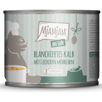 MjAMjAM s omáčkou blanšírované teľacie mäso s chutnou mrkvou 6 x 185 g