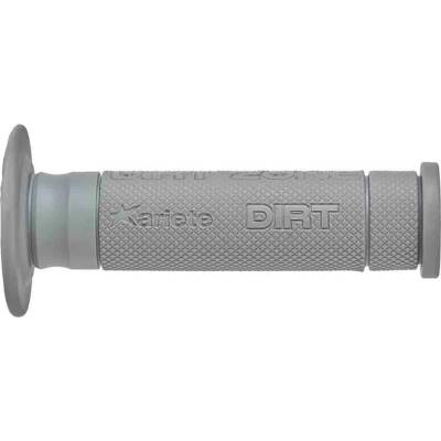ARIETE gripy OFF ROAD DIRT ZONE GRIP SOFT (YAMAHA TENERE 700) (135 mm) s otvorem barva světle šedá