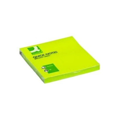 Q-CONNECT Bloček Q-CONNECT neónové 76x76mm zelené (QC010515)