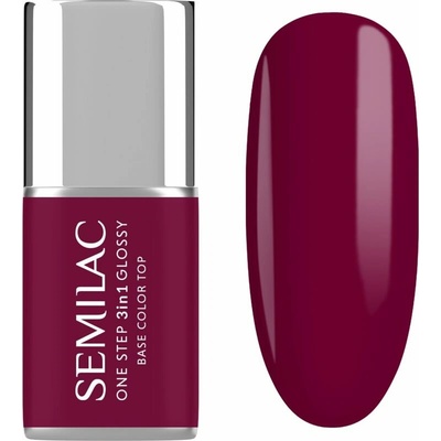 Semilac Uv gel lak na nehty One Step 3in1 Glossy Plum Wine S775 7 ml