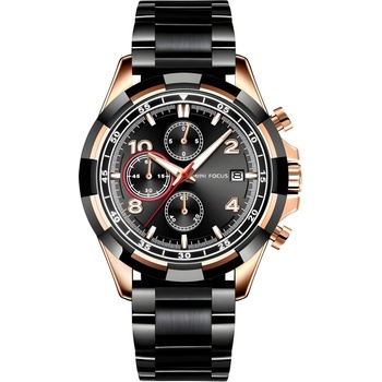 MINI FOCUS Часовник Mini Focus TY-23937 - Черен / Злато Розово KP23937 (TY-23937)