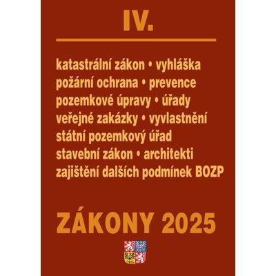Zákony IV / 2025 - Stavebnictví půda - Poradce s.r.o.