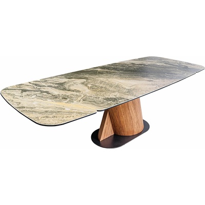 Ainoutl Jídelní stůl ELEMENTS TAUPE BEIGE 180-260 cm keramika rozkládací JS46476
