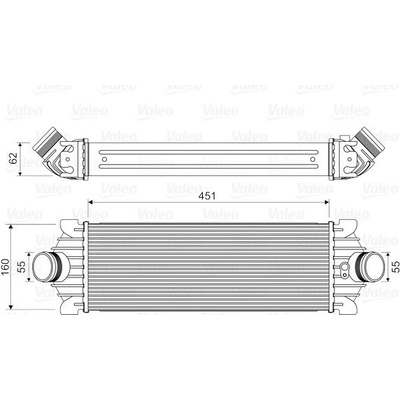 CHLADIČ TURBA, INTERCOOLER VALEO 818644