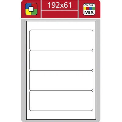 S&K LABEL Samolepící etikety bílé SK LABEL STANDARD 192 x 61 mm 100 archů