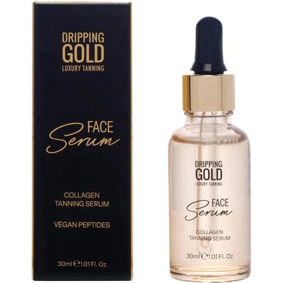 Dripping Gold Luxury Tanning Collagen Face Serum samoopaľovacie sérum na tvár s kolagénom 30 ml