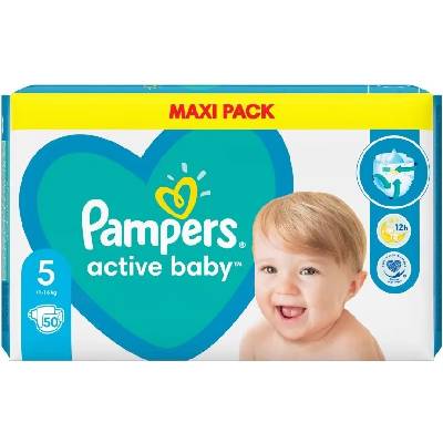 Pampers Бебешки пелени Pampers - Active Baby 5, 50 броя (1100004180)