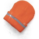 Malfini Spark zimní čepice pletená + fleece hi viz oranžová