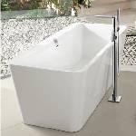 Villeroy & Boch Самостоятелна композитна вана Villeroy&Boch Squaro Edge12 180x80 см Quaryl (UBQ180SQE7PDV-01)