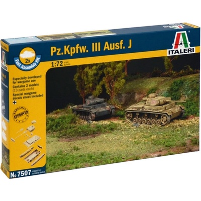 Italeri Fast Assembly tanky 7507 Pz.Kpfw.III Ausf.J 33-7507 1:72
