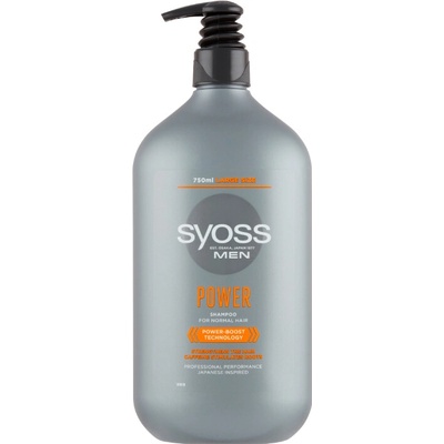 Syoss šampón pump men Power Boost 750 ml