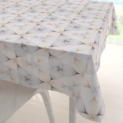 Biante Dekorační čtvercový ubrus PML-031 Designové geometrické obrazce na bílém 110x110cm