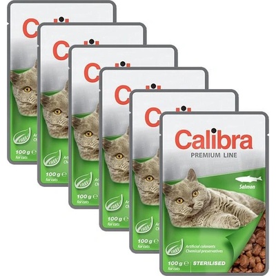 Calibra Cat Sterilised Salmon 6 x 100 g