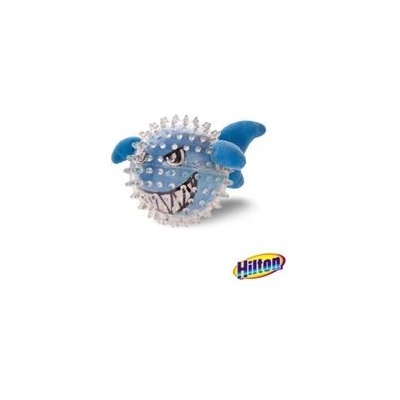 Hilton hračka pro psa dentální žralok pískací 12 cm modrá