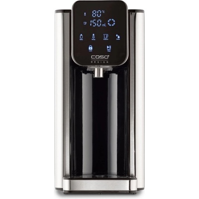 CASO Design Диспенсър за гореща вода Caso HW 660 1879, 2600W, 2.7 л, 7 темп настройки, 40-100°C, Сензорно управление, Филтър, Черен/инокс (HW 660 1879)
