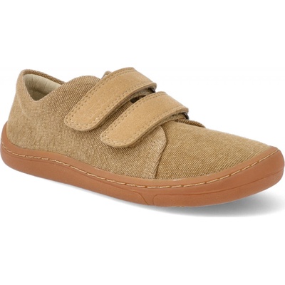 Froddo Barefoot tenisky BF Vegan Velcro Beige béžové