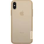 Nillkin iPhone XS 5, 8 / X 5, 8 NILLKIN NATURE силиконов калъф за телефон 0, 6 мм, ултратънък, ЗЛАТОКАФЯВ (GP-72712)