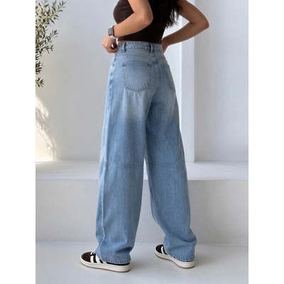 Dámské baggy džíny MSARA BQ3065-4 světle modré