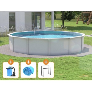 Steinbach Комплект стилен басейн Nuovo de Luxe II Ø 550 x 120 см Top - 1 компл (012175)