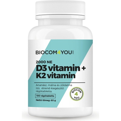 Biocom vitamín D3 2000 IU-K2 100 tabliet