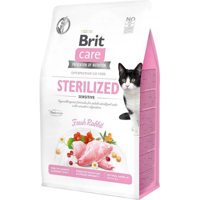 Brit BRIT Care Grain-Free Sterilized Sensitive Суха храна за котки, за кастрирани, без зърно, 2 kg