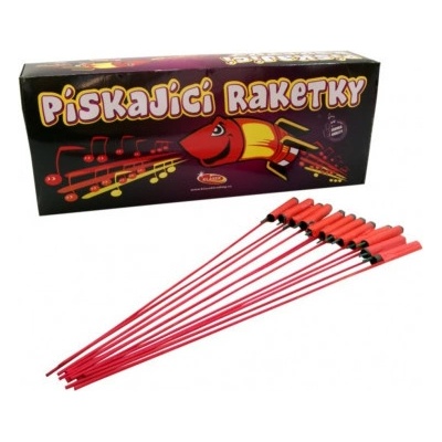 Pískající Raketky set 12x12 ks