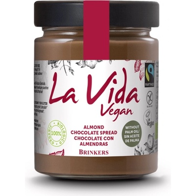 La Vida Vegan Čokoládová nátierka mandľová BIO 270 g