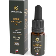 Cannapurna CBD olej CBD kapky 20% full spectrum THC 0,2 % 10 ml 2+1