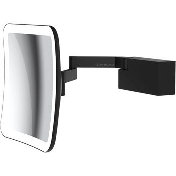 Decor Walther Увеличително козметично огледалце x5 Vision квадратно стенно черен мат (0123260)