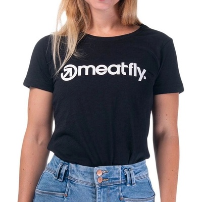 Meatfly Ladies Mf Logo A black