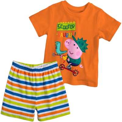 Dětské pyžamo PEPPA PIG SCOOTER oranžové