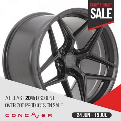 CONCAVER CVR2 8,5x19 5x114,3 ET45 carbon graphite