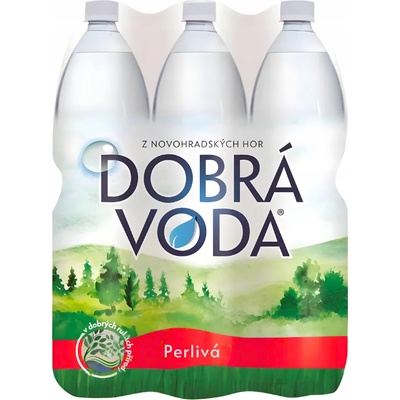 Dobrá voda perlivá voda 6 × 1,5 l