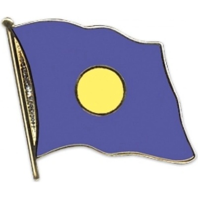 Odznak (pins) 20mm vlajka Palau - farebný