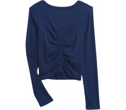 GAP Ruched tmavo modrá