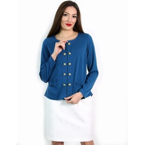 mar. fashion Електриково син жакет с ефектен дантелен гръб (03015-01a-02)