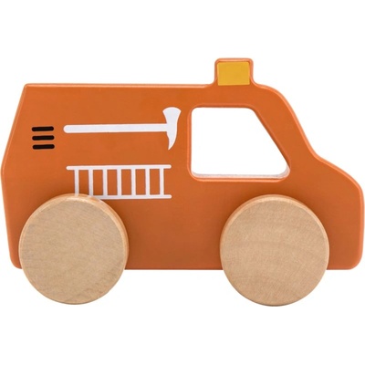 Tryco Baby Wooden Fire Truck Toy кола от дърво