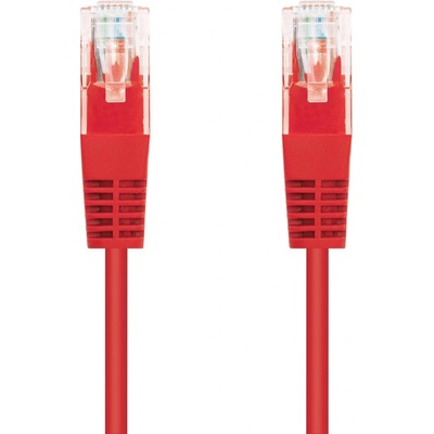 C-TECH CB-PP5-3R patch, Cat5e, UTP, 3m, červený